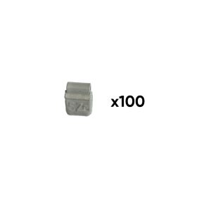 100 masses à clipser zinc 0,5 g jantes alliage JBM REF: 54666
