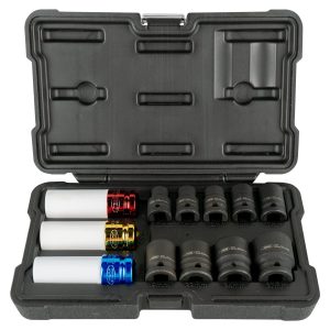 12 DOUILLES A CHOC DE 1/2″ 6 PANS  REF: 52343 – Spéciales Extraction de Roues